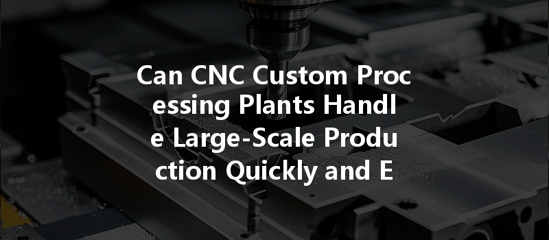 Can Cnc Custom Processing Plants Handle Large-scale Production Quickly And Efficiently?