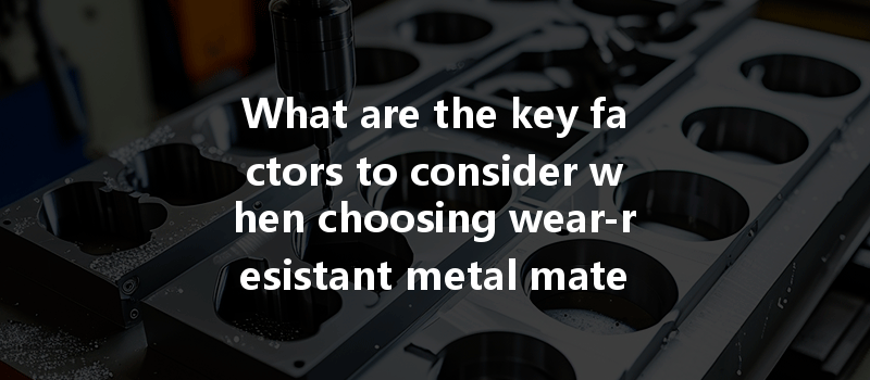 What Are The Key Factors To Consider When Choosing Wear-resistant Metal Materials For Cnc Machining?