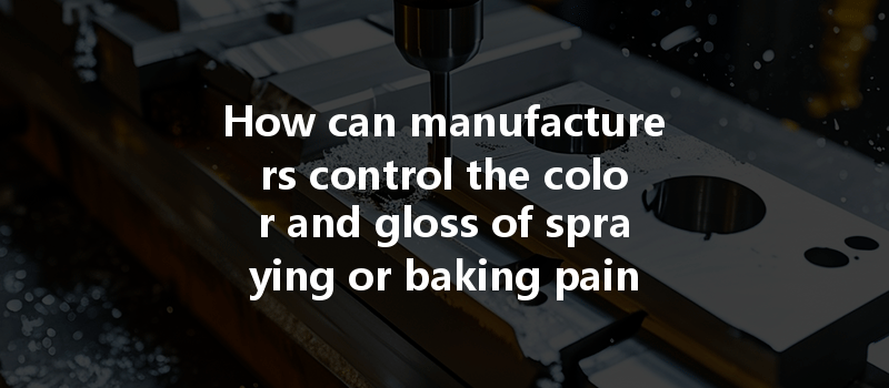 How Can Manufacturers Control The Color And Gloss Of Spraying Or Baking Paint Effectively?