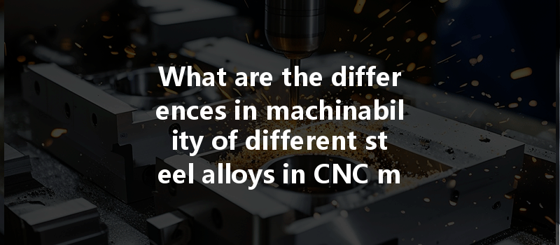 What are the differences in machinability of different steel alloys in CNC machining?