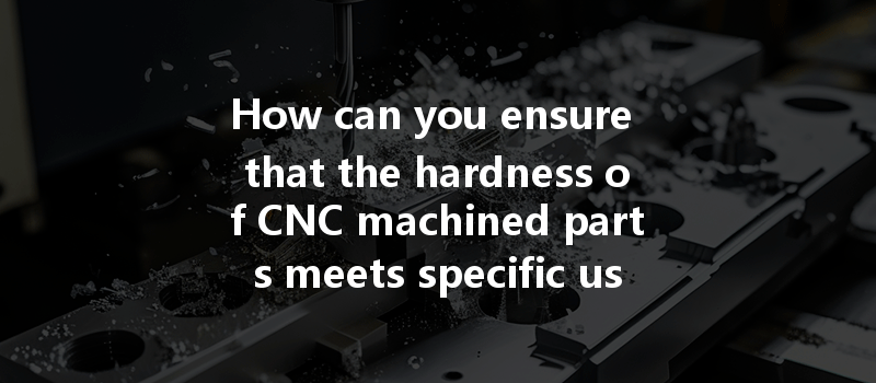 How can you ensure that the hardness of CNC machined parts meets specific use conditions?