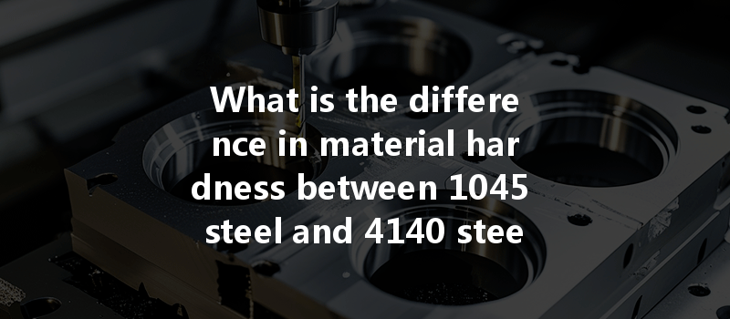 What is the difference in material hardness between 1045 steel and 4140 steel during CNC turning?