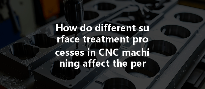 How do different surface treatment processes in CNC machining affect the performance and durability of aluminum parts?